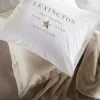Lexington Hotel Embroidery örngott 50x60 cm Vit-ljusbeige