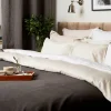 Lexington Hotel Light Flannel örngott 65x65 cm Vit-ljusbeige
