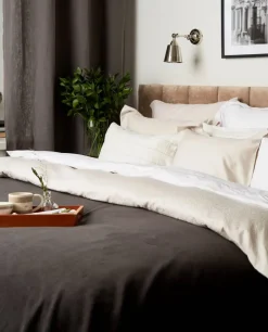 Lexington Hotel Percale örngott 65x65 cm Vit-ljusbeige