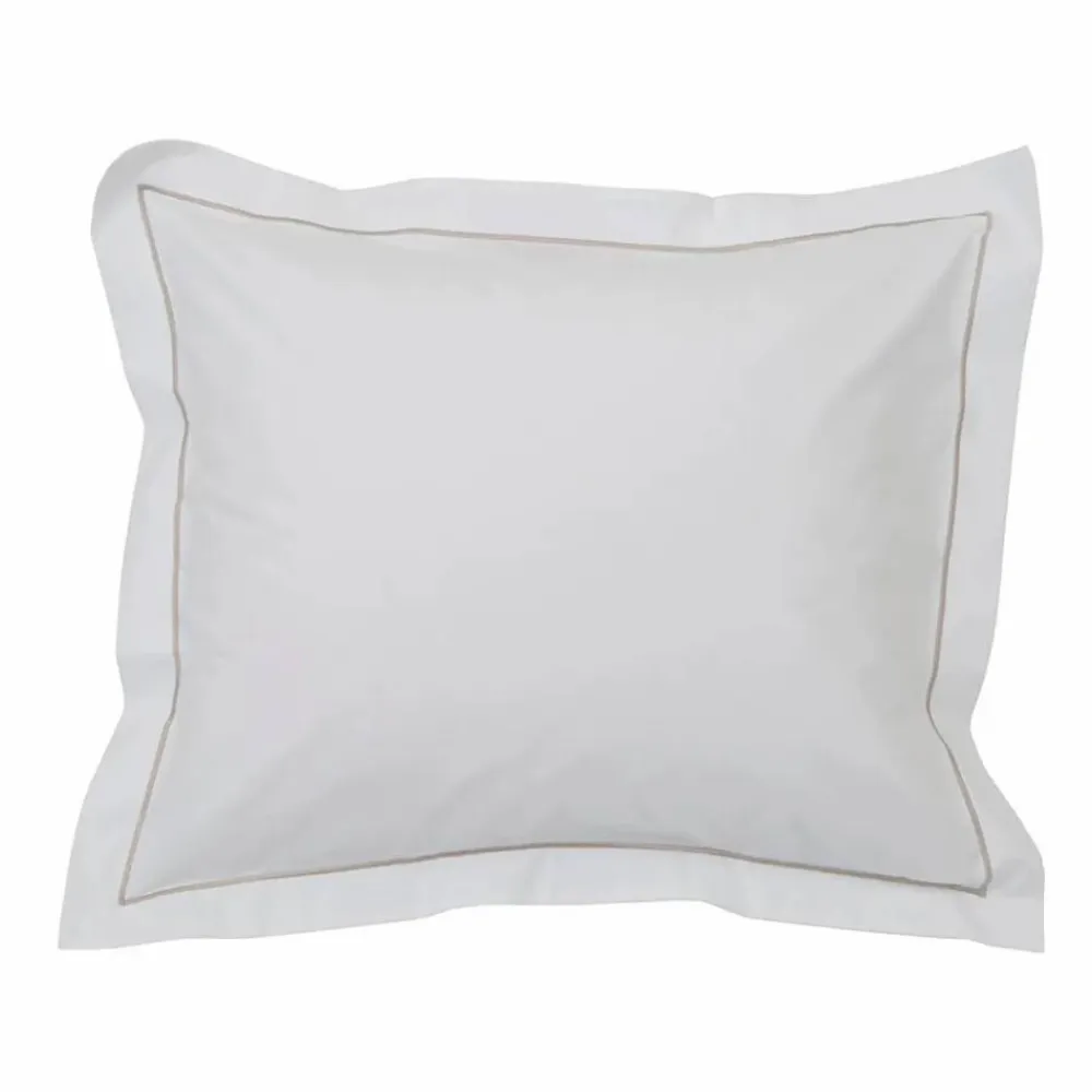 New Lexington Hotel Percale örngott 50x90 cm Vit-ljusbeige