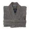Outlet Lexington Hotel Velour morgonrock M Gray