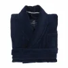 Hot Lexington Hotel Velour morgonrock XL Dress Blue