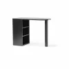 A2 Hub skrivbord Svartbetsad ek 100x73x43 cm