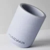 Humdakin tandborstmugg lätt sandsten Blue glass