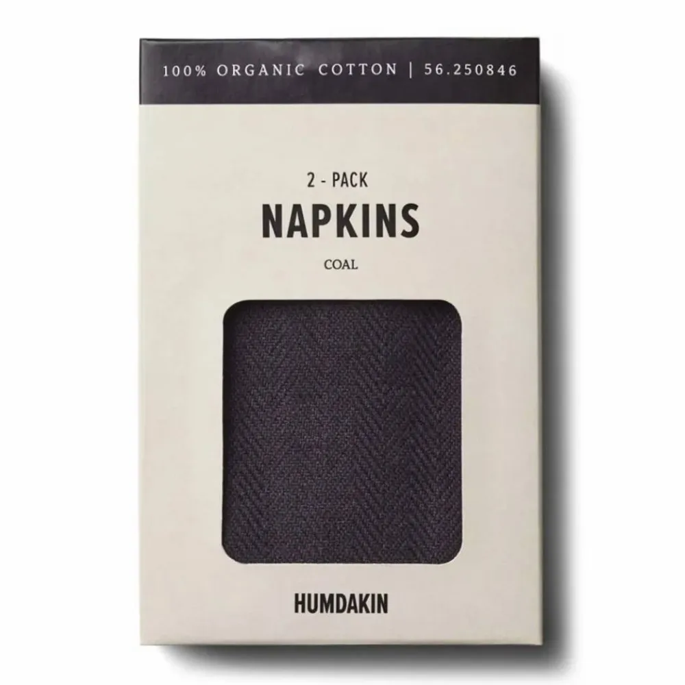 Humdakin tygservett 40x40 cm 2-pack Coal