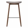 Massproductions Icha barstol 65 cm Valnötsbetsad bok