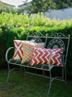 Clearance Chhatwal & Jonsson Ikat Bangalore utomhuskudde 50x50 cm Beige-apricot orange