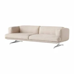 &Tradition Inland AV23 3-sits soffa Clay 0011-polished aluminium