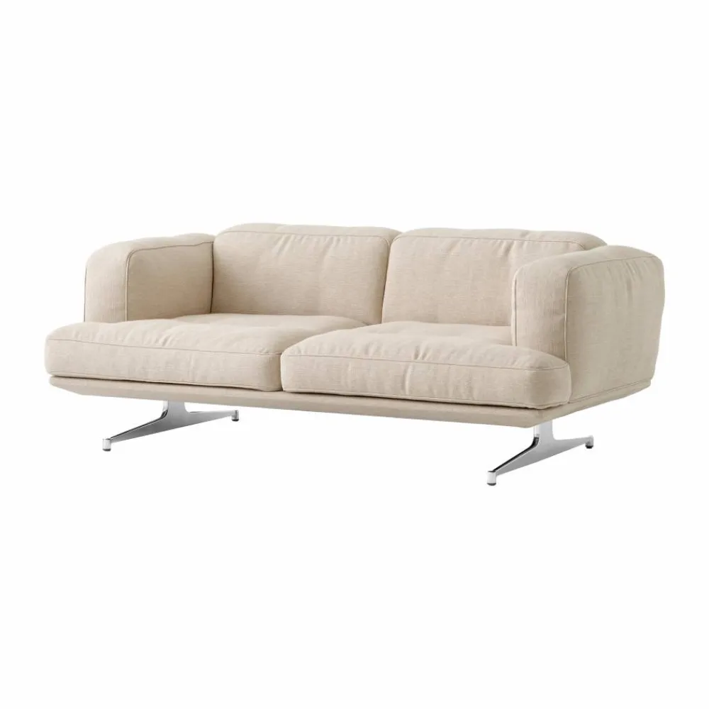 Sale &Tradition Inland AV22 soffa 2-sits Clay 0011-polished aluminium