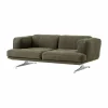 Hot &Tradition Inland AV22 soffa 2-sits Clay 0014-polished aluminium