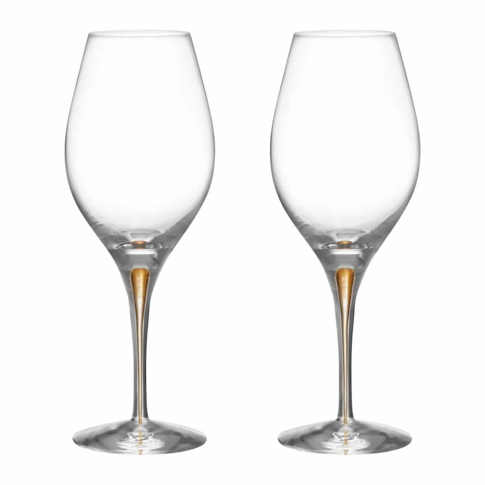 Orrefors Intermezzo Balance vinglas 44 cl 2-pack Guld