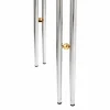 Outlet GUBI IOI soffbord Ø50 cm Krom-mässing-vit marmor