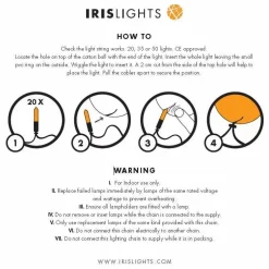Irislights Creamy White 35 bollar