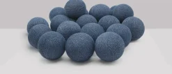 Irislights ljusslinga Vintage blue 20 bollar