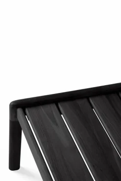 Ethnicraft Jack outdoor sidobord svartbetsad teak 54x54 cm