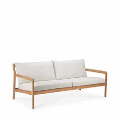 Online Ethnicraft Jack outdoor soffa 2-sits teak offwhite teakstativ