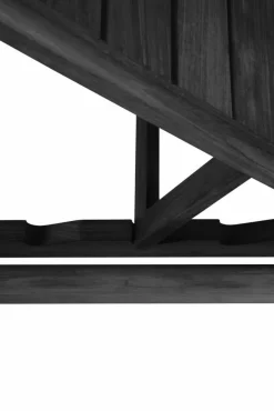 Best Ethnicraft Jack outdoor solsäng svartbetsad teak Exkl. dyna