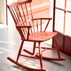 FDB Møbler J52G gungstol Brick red