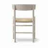 Fredericia Furniture J39 stol Pebble grey-flätad natur