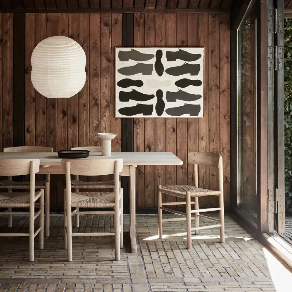 Fredericia Furniture J39 stol Såpad ek-flätad natur