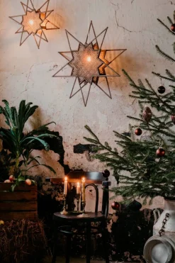 Globen Lighting Karin adventsstjärna Ø45 cm Brun