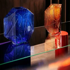 Iittala Kartta glasskulptur 33 5 cm Ultramarinblå