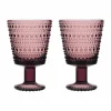 Online Iittala Kastehelmi dricksglas på fot 26 cl 2-pack Ljung