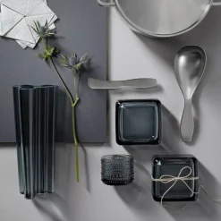 Iittala Kastehelmi ljuslykta 64 mm grå