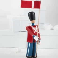 Clearance Kay Bojesen Denmark Kay Bojesen fanbärare med textilflagga 29 5 cm