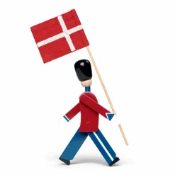 Kay Bojesen Denmark Kay Bojesen fanbärare med textilflagga mini 18 5 cm