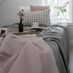 Scandi Living Kimono överkast 139x260 cm dusty rose (rosa)