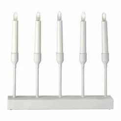 Scandi Living Kindle portabel adventsljusstake 30 cm Vit