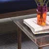 HAY Kofi soffbord Walnut-clear glass 50 cm