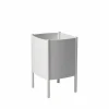 Online SMD Design Konvex Pot kruka Vit liten Ø23 cm
