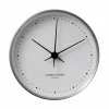 Georg Jensen Koppel väggklocka vit-rostfritt stål Ø 22 cm