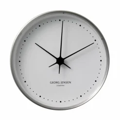 Georg Jensen Koppel väggklocka vit-rostfritt stål Ø 22 cm