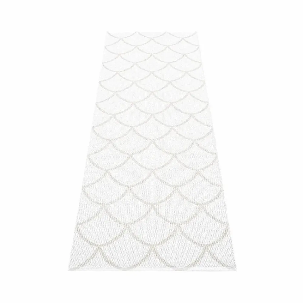 Discount Pappelina Kotte gångmatta fossil grey/white 70x300 cm