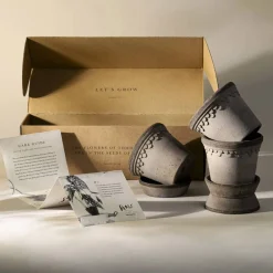 Bergs Potter Köpenhamn kruka Ø10 cm 3-pack Grey