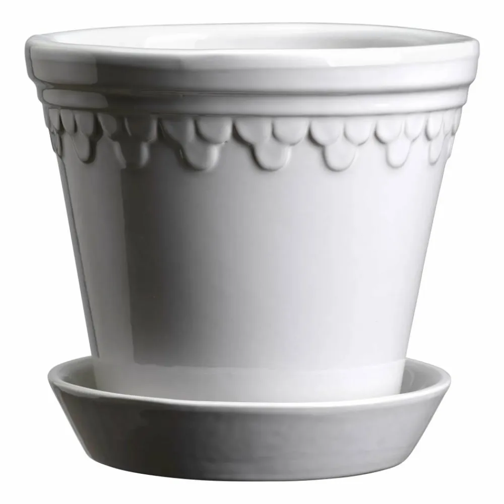 Bergs Potter Köpenhamn kruka glaserad Ø21 cm Mineral White