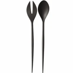 Normann Copenhagen Krenit salladsbestick svart