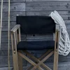 Outlet Skargaarden Kryss Dining karmstol Agora Nautic Navy blue teak