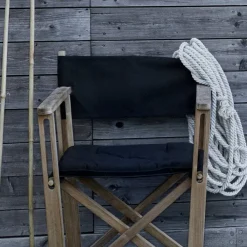 Outlet Skargaarden Kryss Dining karmstol Agora Nautic Navy blue teak