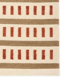 Chhatwal & Jonsson Ladakh ullmatta Off white-beige-rust 180x270 cm