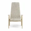 Best Swedese Lamini barnfåtölj lackad ek/fårskinn Moonlight (beige)