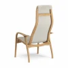Hot Swedese Lamino fåtölj oljad ek/fårskinn Moonlight (beige)