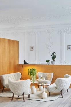&Tradition Lato bord LN8 Ivory white-Crema diva marble