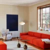 &Tradition Lato bord LN8 Lacquered walnut-Emperador marble