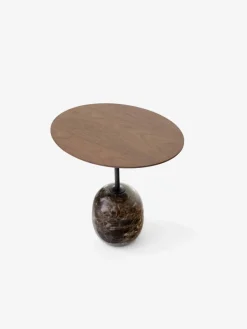&Tradition Lato LN9 sidobord Walnut-Emparador marble
