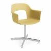 HAY Layout Armchair 231 kontorsstol Biscotti-polerad aluminium 4 star swivel base