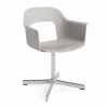 Online HAY Layout Armchair 231 kontorsstol Sky grey-polerad aluminium 4 star swivel base